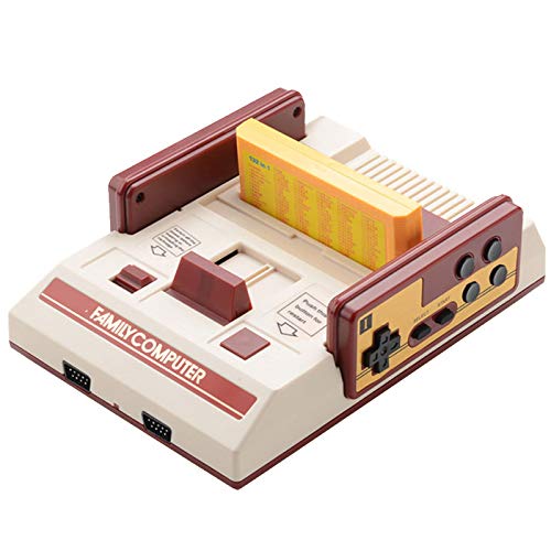24 In 1 Magic Family Computer Famicom Retro Jeu,Console Fc Card Double Yellow Card Tv Console De Jeu Nintendo Rs-37 Avec 2 Contrôleurs Classiques