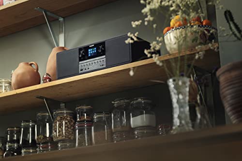 Philips Audio M6805/10 Stereo-Installatie met Bluetooth en Internetradio DAB+/FM (USB, Spotify Connect, MP3-CD, Audio-ingang, 50 W, Alles-in-één Microsysteem, Digital Sound Control) - Zwart - 2020/2021 Model - Image 8