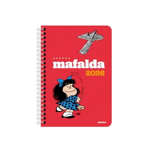Mafalda 2026, Agenda Anillada Columnas Roja