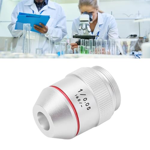 1x Mikroskopobjektiv, professionelles achromatisches Mikroskopobjektiv mit RMS-Gewinde 1x 195 Achromatisches Objektiv Achromatisches Mikroskopobjektiv Für Optische Instrumente Umrüstobjektiv