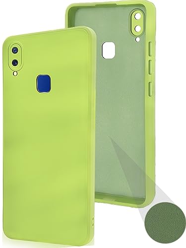 Image of Jkobi Back Cover Case for Vivo Y91 | Vivo Y93 | Vivo Y95 (Matte Finish Silicone with Inside Fiber Cloth |Light Green)