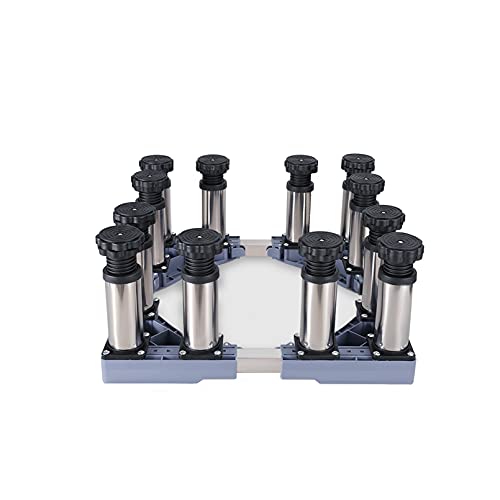 GKJHTED Base Ajustable para refrigerador y Lavadora - Diseño silencioso antivibración. Patas de 4/8/12 Pulgadas. Se Adapta a Anchos de 47 a 67 cm. M