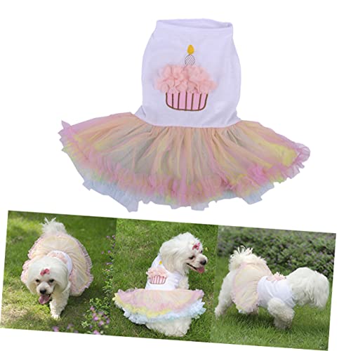 VILLFUL Vestido De Cachorro De Estimação Roupa De Cachorrinho Vestidos De Verão Para Tops De Renda R