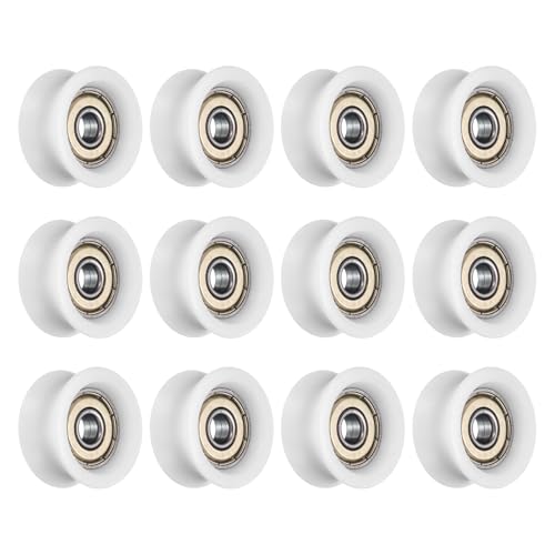 Rodamiento en U de 6x28.5x13 mm azul Sourcing Map para guías y poleas pack de 12