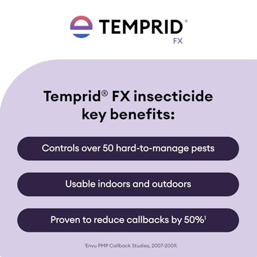Image of Temprid FX Insecticide Concentrate 8 ml | Dual-Active Non-Repellent Bug Killer | Indoor /Outdoor Pest Control | Effective on Ants, Spiders, Scorpions, Cockroaches, Fleas, Ticks, Mosquitoes, and More
