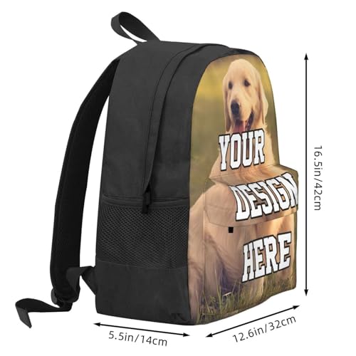 Personalized Backpack Custom Backpack, Large Capacity Travel Backpacks For Men Women Add Your Own Name Photo Logo3