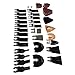 Oscillating Tool Blades Kit, Carbon Steel Multitool Saw Blades for Metal and Wood, Accessories with Multiple Blades for Various Cutting Jobs