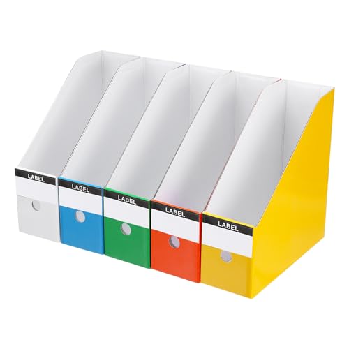 Porte-revues pliables en carton pour organiser les étagères de la maison et le bureau