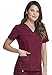 Dickies Womens GenFlex Junior-Fit V-Neck Scrub Shirt, Wine, Large