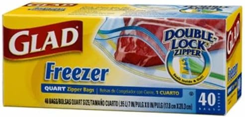 Clorox Bag Freezer Zip QT 40CT Glad
