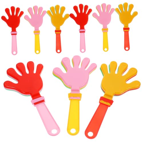 GARIOUANS Aplaudidores De Manos De Plástico 19 Cm Multicolor 20 Piezas Generadores De Ruido para Fiestas Accesorios para Animar Niños Celebraciones y Eventos