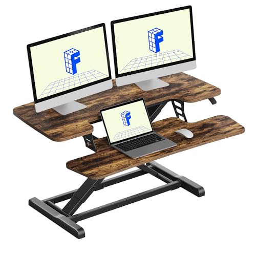 FlexiSpot 36" Standing Desk Converter with Keyboard Tray