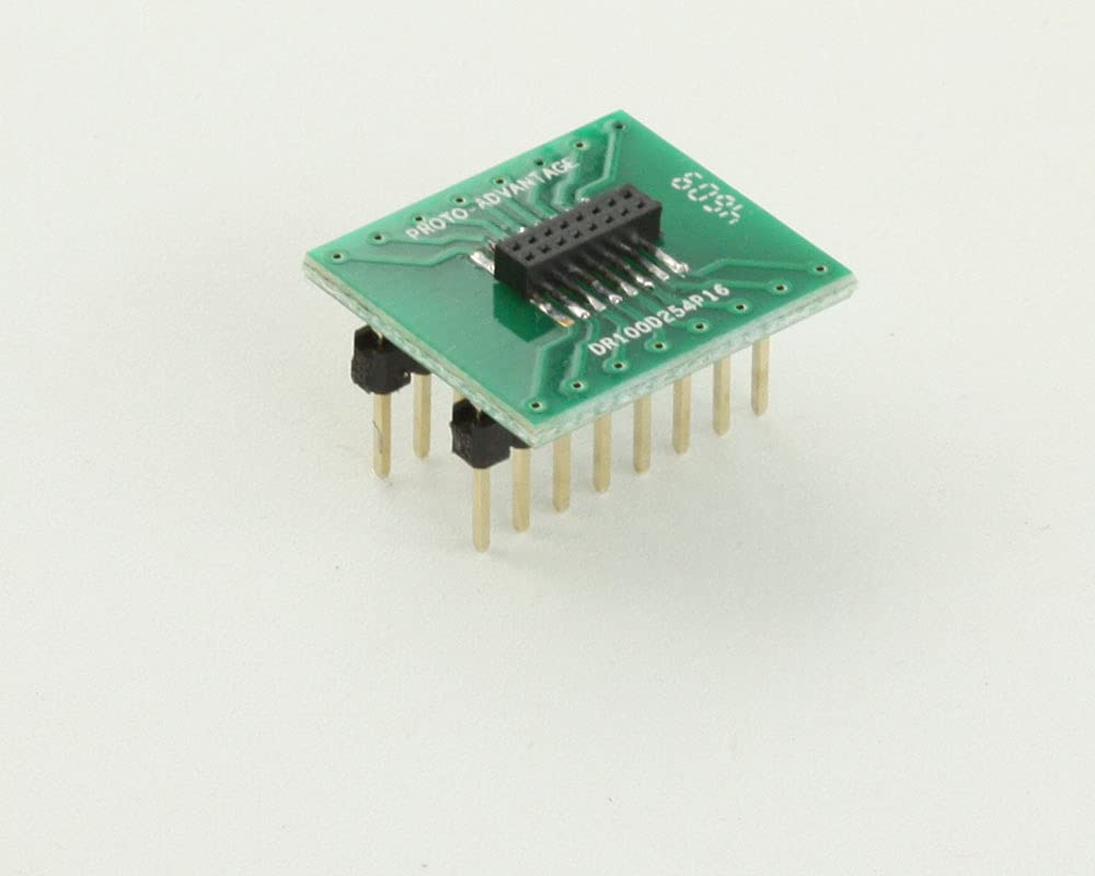 Adaptateur double rangée 16 broches avec pas de 1,00 mm pour conversion DIP-16 stable - 2