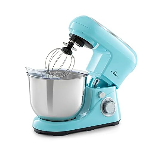 Klarstein Planetaria Professionale, Impastatrice Planetaria 5 Litri con Ciotola, Impastatrice Planetaria Professionale 1300W per Pizza e Dolci a 6 Velocità, Impastatrice Pane con Gancio e Frusta