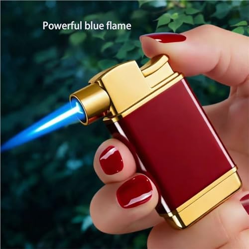 Encendedor Resistente al Viento con Llama Ajustable Azul miniatura 2