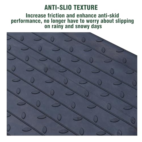 VILMON 2\" Rubber Threshold Ramp Wheelchair Ramp with 2000 lbs Load Capacity Power Ramp Anti-Slip Design Cold-Resistant for Scooter,Wheelchairs and Power Chairs - Thumbnail 5