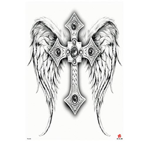 Preisvergleich Produktbild Handaxian Koi Lotosmann des Aufklebers 2pcsTattoo ganzer Rücken großer Tätowierungsaufkleber 2pcs-9