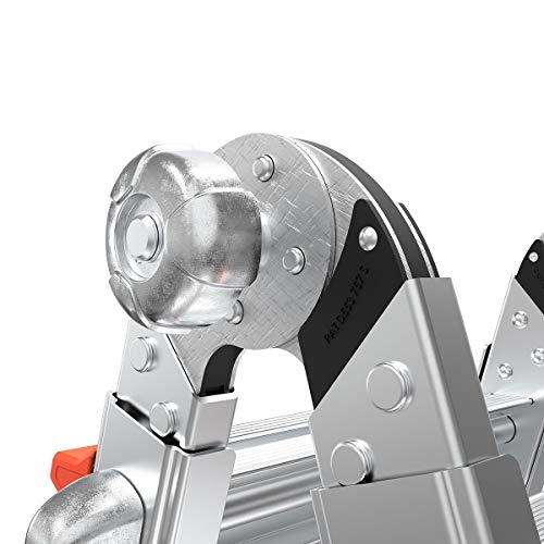 Little Giant Ladders, Revolution, M22, 6-18 Foot, Multi-Position Ladder, Aluminum, Type 1A, 300, 300 lbs Weight Rating, (12022)