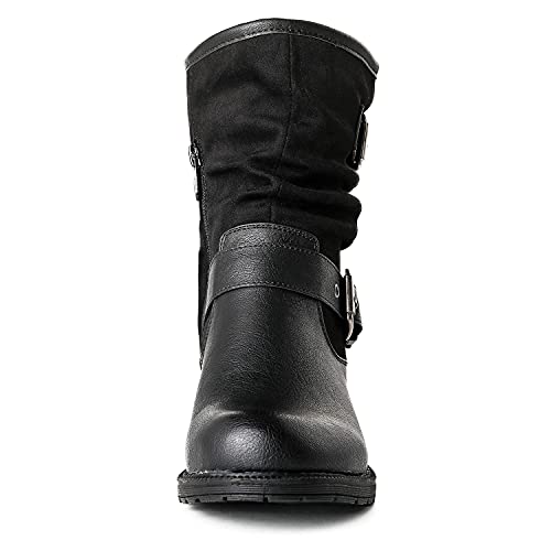 GLOBALWIN Women's Black Booties Comfortable Fashion Ankle Boots For Women Low Heel Size 6M - image 4