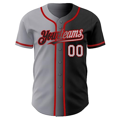 Custom Gradient Baseball Jersey para Hombres, Mujeres, Jóvenes y Niños, con Nombre, Número y Logo Impresos, Uniforme de Softbol y Béisbol miniatura 2