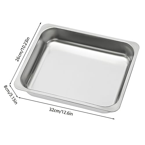 HuKaiL 4.5L*2 Edelstahl Warmhaltebehälter, Speisewärmer Chafing Dish mit Aufhängbarer Deckel, Warmhaltegerät Buffetwärmer für Cafeterias, Hotel, Schulkantinen, Bankette, 55.2 * 35.2 * 26.3cm – Bild 8