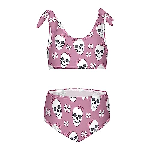 Image of CaTaKu Girls Swimsuit Two Piece Toddler Swimwear Kids Bathing Suits for Girls Bikini Set 3-12T