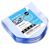 MORIDA 200 pcs 6X6 inch Bath Bomb Heat Shrink Wrap Bags Round PVC Wrappers for Bath Bombs, Soaps, Cookies, and DIY Handmade Crafts, Odorless Food Safety Quality
