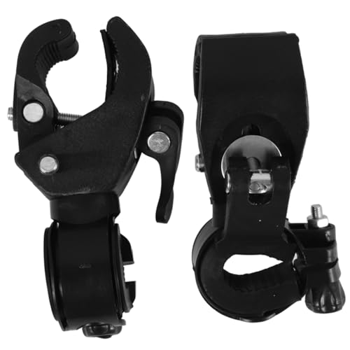 COLLBATH 2pcs Mobility Scooter Crutch Bracket Metal Cane Storage Holder Black Wheelchair Cane Organizers Wheelchair Crutch Storage Bracket Plastic