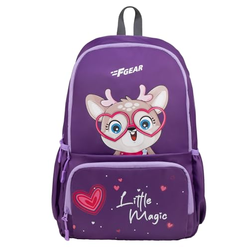 Image of F Gear Little Magic Dark Purple 22 L Backpack|For Primary School|Tuition|College|Picnic Outing Backpack|Trendy & Stylish |Best Bags For Everyday Use For Girls Boys Kids Adults Men & Women|Gifting Bag