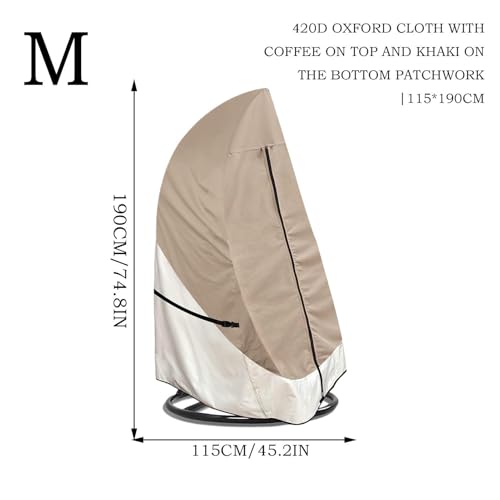 Funda para columpio colgante impermeable con cubierta envolvente de terraza 6