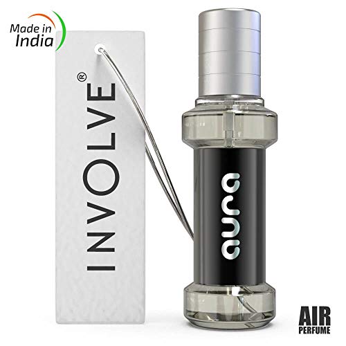Image of Involve Elements Combo Offer : Aqua & Aura Spray Air Car Perfume(pack of- 2) & Microfiber Cotton Cloth (Multicolor) | Car Air Freshener | Car Accessories interior| Long lasting fragrance