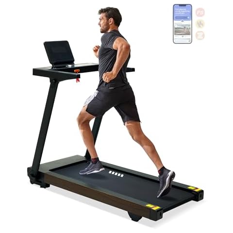BORGUSI Foldable Treadmill with Auto Incline - 4 Hp 18.9 Inch Wide Treadmills for Home Seniors, 400 Lb Capacity, Backlit Knob Led Display, Shock Absorbent, Bluetooth App and Speaker, 12 Mph Speed Cover