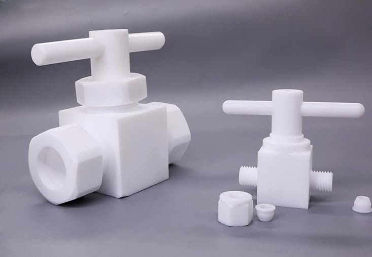 Válvula de bola con virola de PTFE, válvula de globo de alta temperatura for aceite, agua, Gases, 1 unidad(2-Way D19.05mm 3/4")