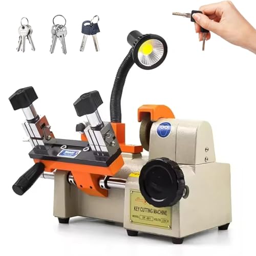 KRYANFEN Robuster Schlüsselkopierer Horizontale Schlüsselfräßmaschine 8.2kg Leicht für schnelle Schlüsselduplikation