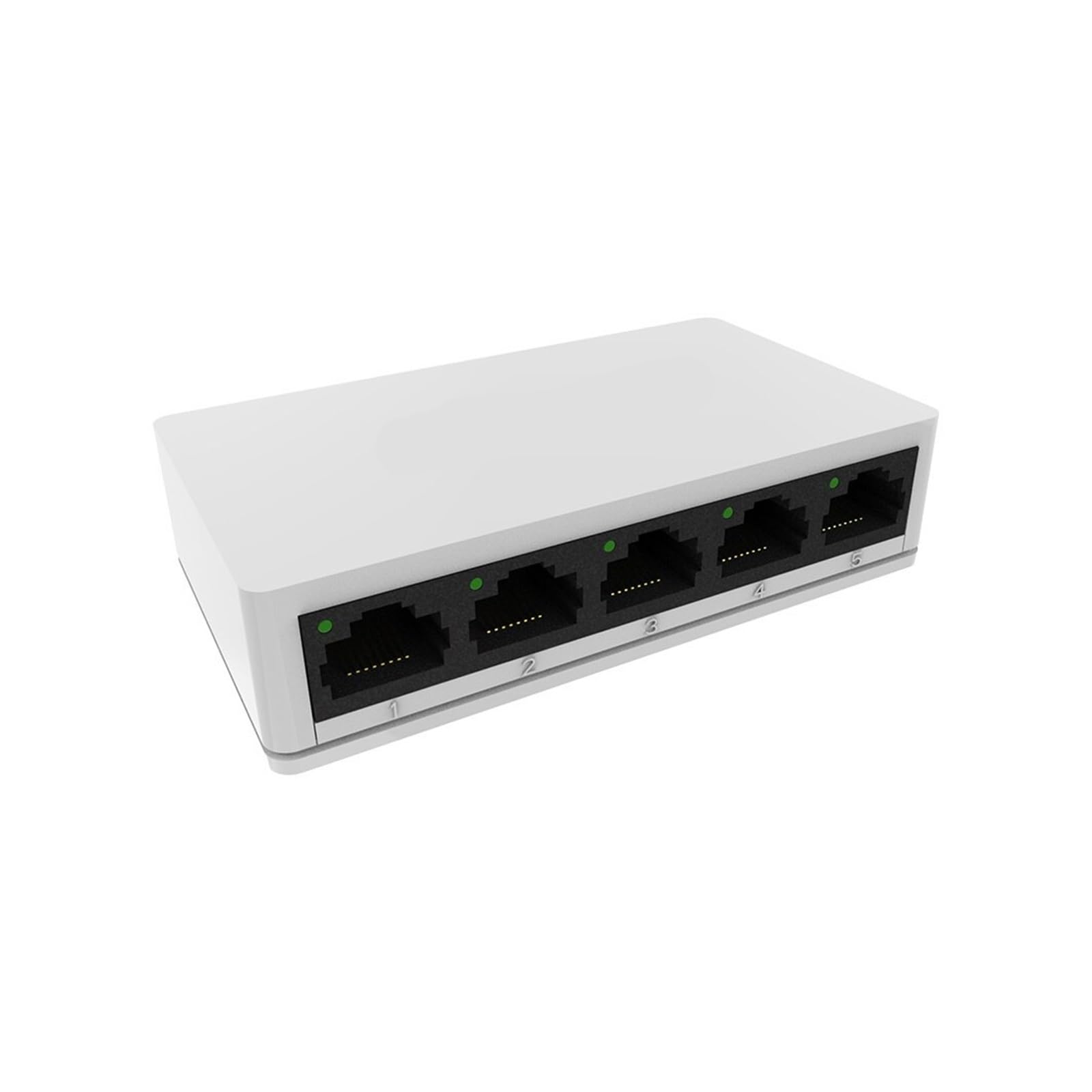 SW05 5 V Netzwerk-Switches, Mini-Ethernet, 5 Anschlüsse, 10/100 Mbps, schnelle kabelgebundene Netzwerkerweiterungslösung für Zuhause und Büro (SW05-US)