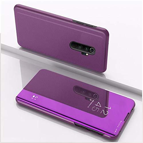 Étui en cuir de remplacement premium à clapet miroir horizontal