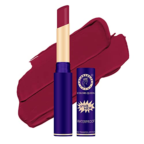 Image of Colors Queen Queen Lips Matte Lipstick | Long Lasting Lipstick Waterproof Highly Pigmented with Smooth Application | Smudge Proof Lipstick for Women (16 - Bridal Maroon)