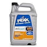 PEAK DEX-Cool® Antifreeze + Coolant, Premium Engine Coolant with Antifreeze, Car Antifreeze Coolant Mixture for GM Vehicles, 1 Gallon