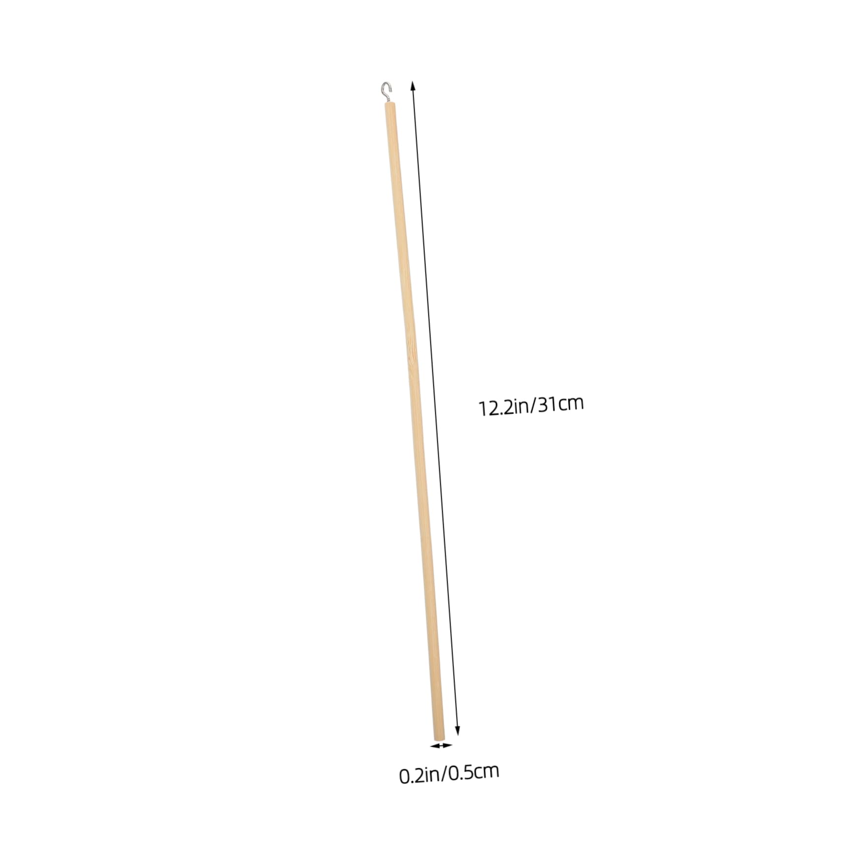 Yardwe 10pcs Ergonomic Round Wooden Craft Sticks for DIY Shadow Manipulation Comfortable Grip Solid Wood Sticks for Creative Projects and Model Making