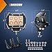 Nilight 4 Inch LED Light Pods Amber Spot Beam Driving Fog Lights 2PCS 18W Off Road Work Lighting for Truck ATV UTV RV Pick-up Van Boat Tractor