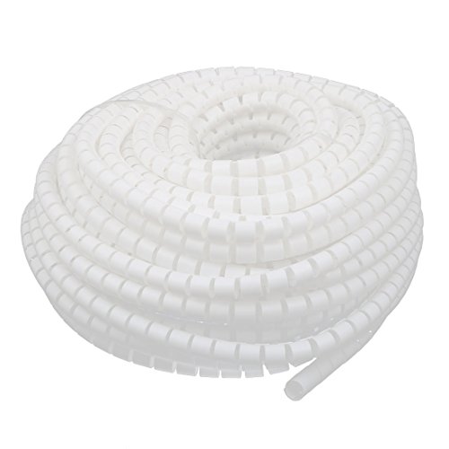 Aexit Filo avvolgente per cavi a spirale flessibile diametro 15mm bianco 30 metri con clip (51c45d63fa784edd5fb5cf3aeab34785)