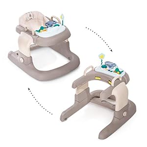 Hauck 2-in-1 Walker loophulp vanaf 6 maanden, loopvrij met speelcentrum en wielen, in hoogte verstelbaar, vrienden