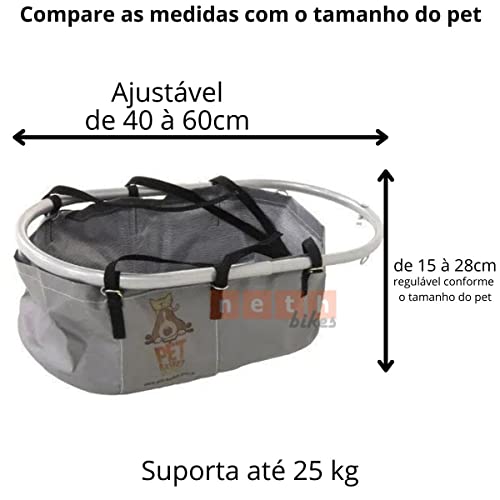 Cadeirinha Para Pet Bike Bicicleta Até 25kg Pet Basket