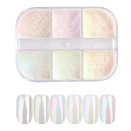 GOODCHI オーロラパウダー ミラーパウダー 6色 オーロラシェル オーロラネイル ミラーネイル DIY レジン ネイルアートのサムネイル