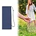 Zxpjkyu Badminton Racquet Cover Bag Carrying Carrier Lightweight Portable Tennis Racket Storage Pouch for Balls Gym Professional, Dark Blue 63x23cm