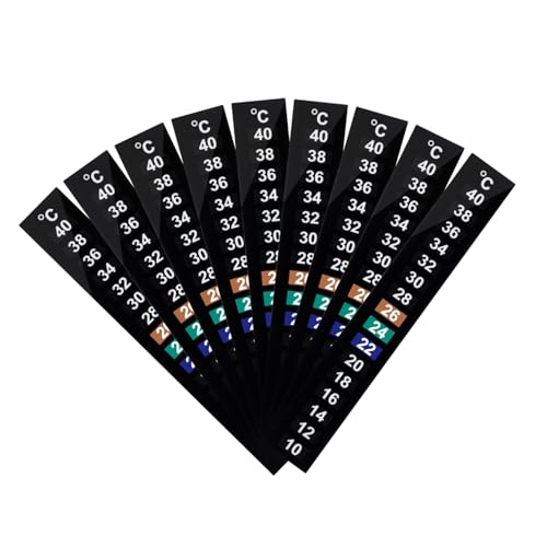 Hohopeti LCD Kitchen Thermometer -on Thermometer Strip Easy to Read Temperature in Celsius Perfect for Home Aquarium