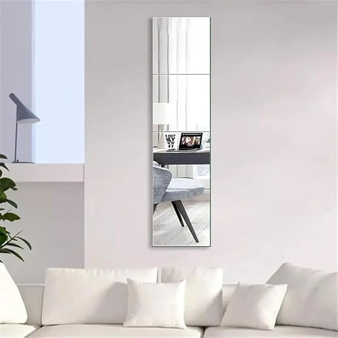 windowera Full Length Mirror, Long Mirror, Gym Mirror, Yoga 10" Inch x 48" Inch Bathroom Mirror (Rectangle)-image-6
