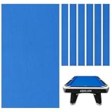 KONLLEN 9' Pool Table Felt with 6 Cloth Strips Pre Cut Billiard Table Cloth Felt Billiard Cloth for American Nine-Ball Pool Tables