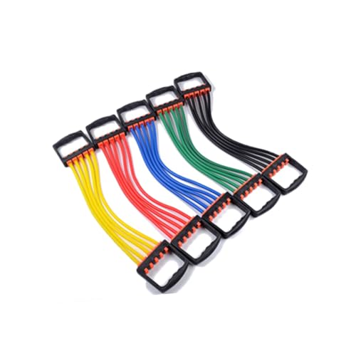 CONGARTENO Expansor de Pecho Ajustable con Resistencia para Brazos Banda Elástica para Entrenamiento de Fuerza Equipo Portátil para Musculación y Ejercicio Casa u Oficina Color Aleatorio