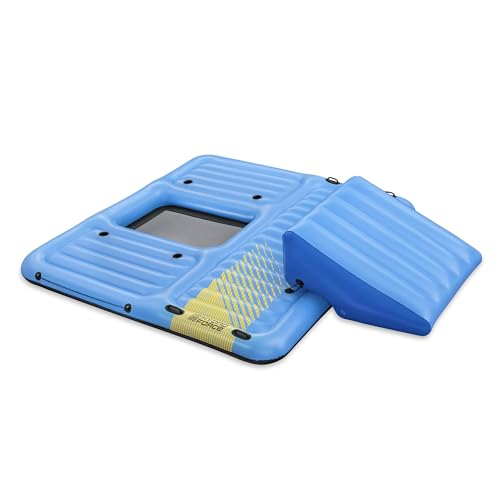 Bestway Hydro Force Detachable Summer Slide 5 Person Inflatable Activity Island with Cup Holders and...